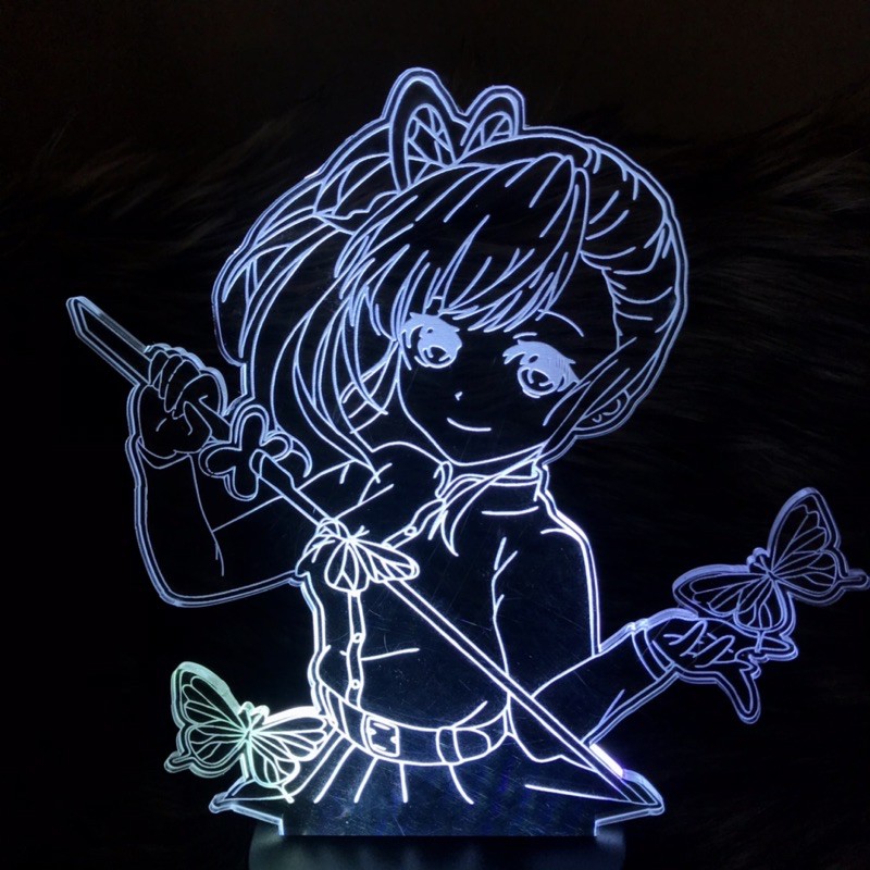 Đèn Ngủ Led Anime Demon Slayer Tsuyuri Kanawo Figure Agatsa Zenitsu Quà tặng remote điều khiển