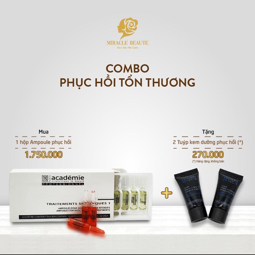 COMBO PHỤC HỒI DA TỔN THƯƠNG - NHẠY CẢM (Combo 2)