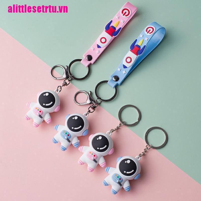 Móc Khóa Kim Loại Hình Phi Hành Gia Dễ Thương