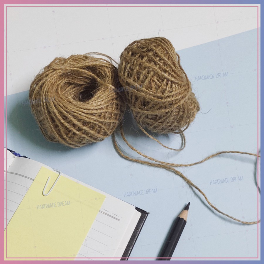 Dây Thừng Màu Nâu Dùng Treo Ảnh Trang Trí Handmade - Bán theo mét