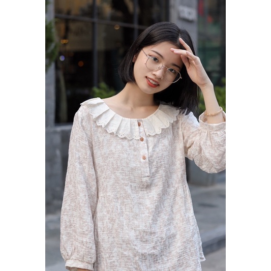 Sơ mi xô muslin mềm mịn - laxoe