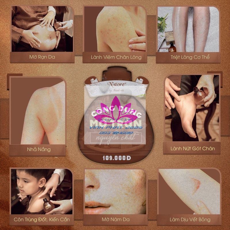 0Tinh Chất Mỡ Trăn Nguyên Chất triệt lông, mờ rạn da 75gr