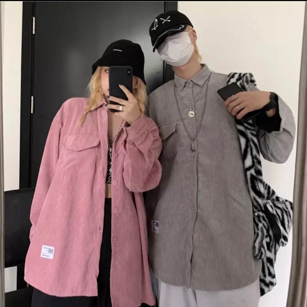 Áo sơ mi Nhung Tăm Jacket Áo bomber Bóng Chày Cao Cấp nhiều màu HIDO SHOP68