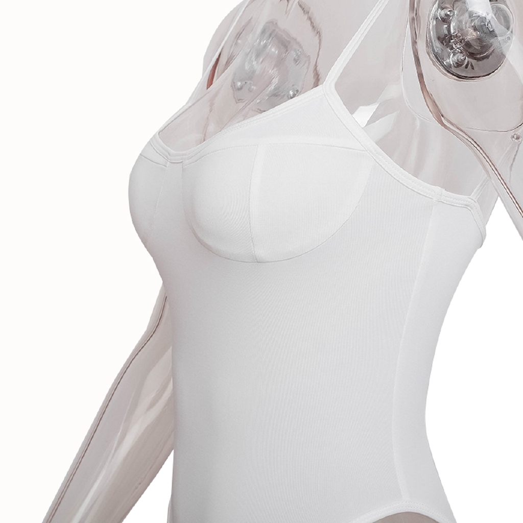 Bộ áo liền quần dáng ôm hai dây màu trơn phong cách Ý thời trang cho nữ