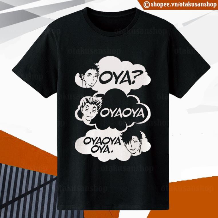 Áo thun Haikyuu! Vua Bóng Chuyền Collections (Black) ngắn tay ་