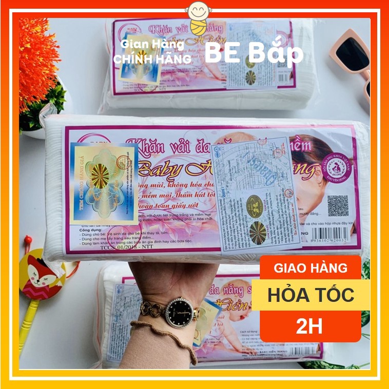 ⚡BÁN LỖ XIN ĐÁNH GIÁ 5 SAO⚡Khăn Khô Đa Năng Baby Hiền Trang - Khăn Vải, Giấy Khô Vệ Sinh Cho Bé