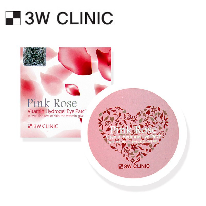 MẶT NẠ MẮT 3W CLINIC PINK ROSE VITAMIN HYDROGEL 90G CHÍNH HÃNG - 5762