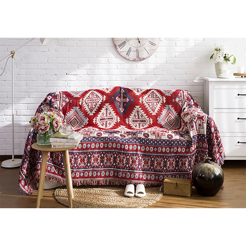Khăn phủ , thảm , trải bàn trải sofa trang trí Vintage phong cách Bắc Âu