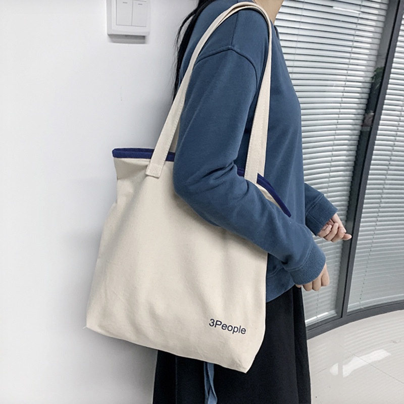 Túi đeo vai vải canvas phong cách mới