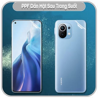 Miếng Dán PPF Trong Suốt Mặt Sau Cho Xiaomi - Mi - Redmi - Redmi Note - Poco