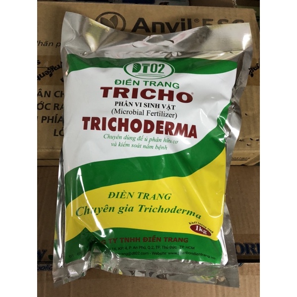 Men vi sinh Trichoderma Điền Trang cải tạo đất, phòng trừ nấm bệnh, phân hủy rác nhà bếp gói 1kg