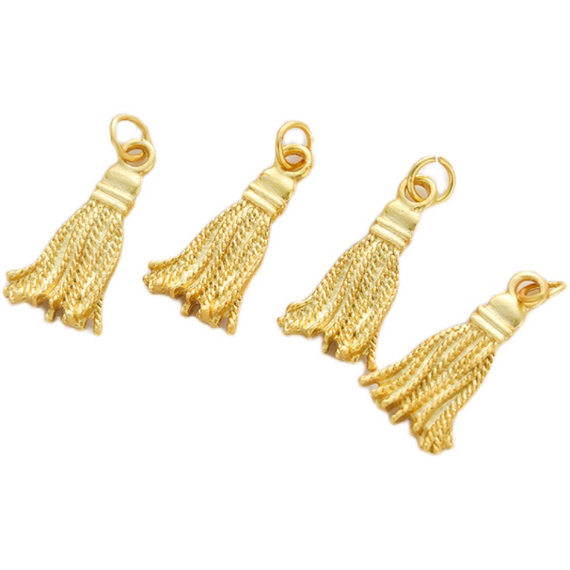 Phụ Kiện Túi Hốt Rác Mạ Vàng 18k Cao Cấp Dùng Làm Đồ Trang Sức/Mặt Dây Chuyền Độc Đáo diy