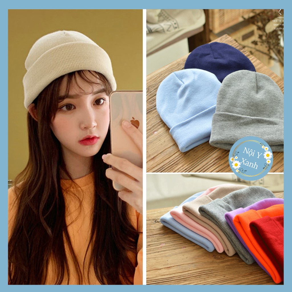 Mũ Len Trơn Beanie Nhiều Màu Cho Nam Nữ - Mũ Len Beanie Nam Nữ Nhiều Màu