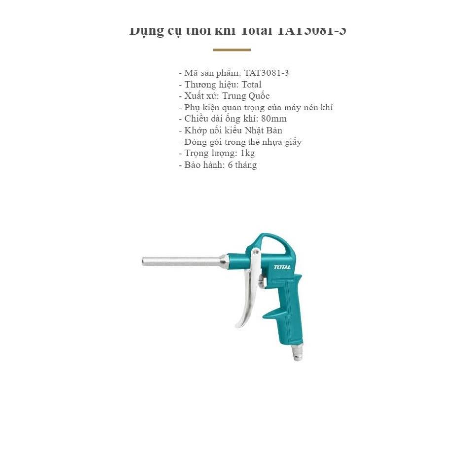 Súng thổi khí 80mm Total TAT3081-3 Khớp nối kiểu Nhật Bản