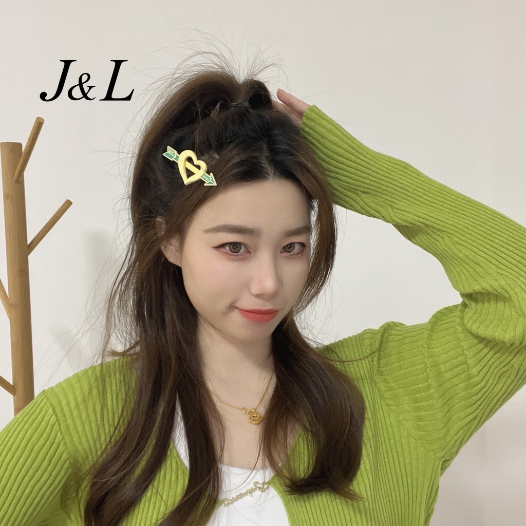 Kẹp Tóc Hình Mũi Tên Trái Tim Nhiều Màu Sắc