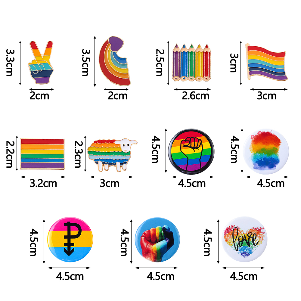 Trâm Cài Áo Hình Cầu Vồng Mihan1 Thời Trang