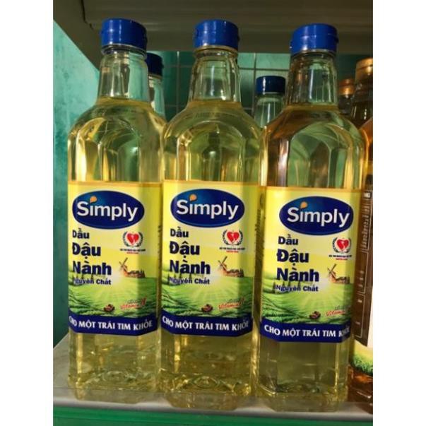 Dầu ăn Simply đậu nành 1L (date mới nhất) (shopmh59)