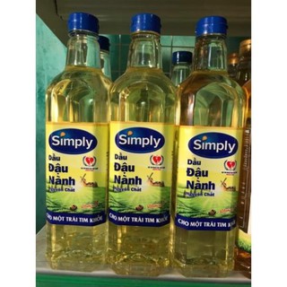 Dầu ăn Simply đậu nành 1L (date mới nhất) (shopmh59)