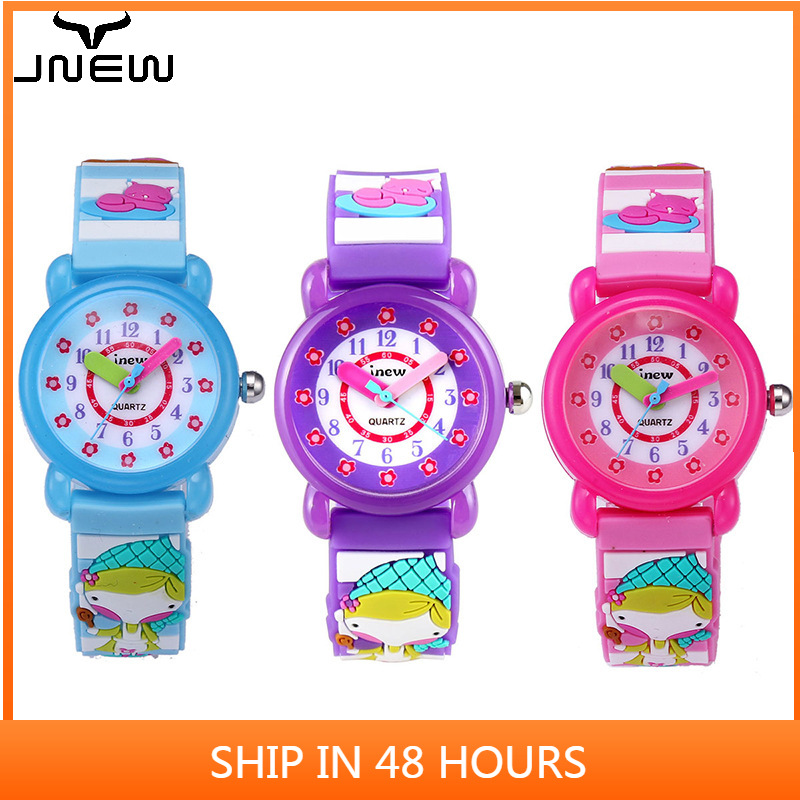 Đồng Hồ Đeo Tay 3d Dây Silicon Chống Nước Dễ Thương Cho Bé