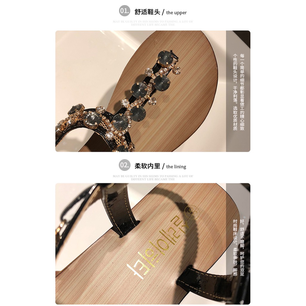 Sandal đính đá đi biển siêu đẹp