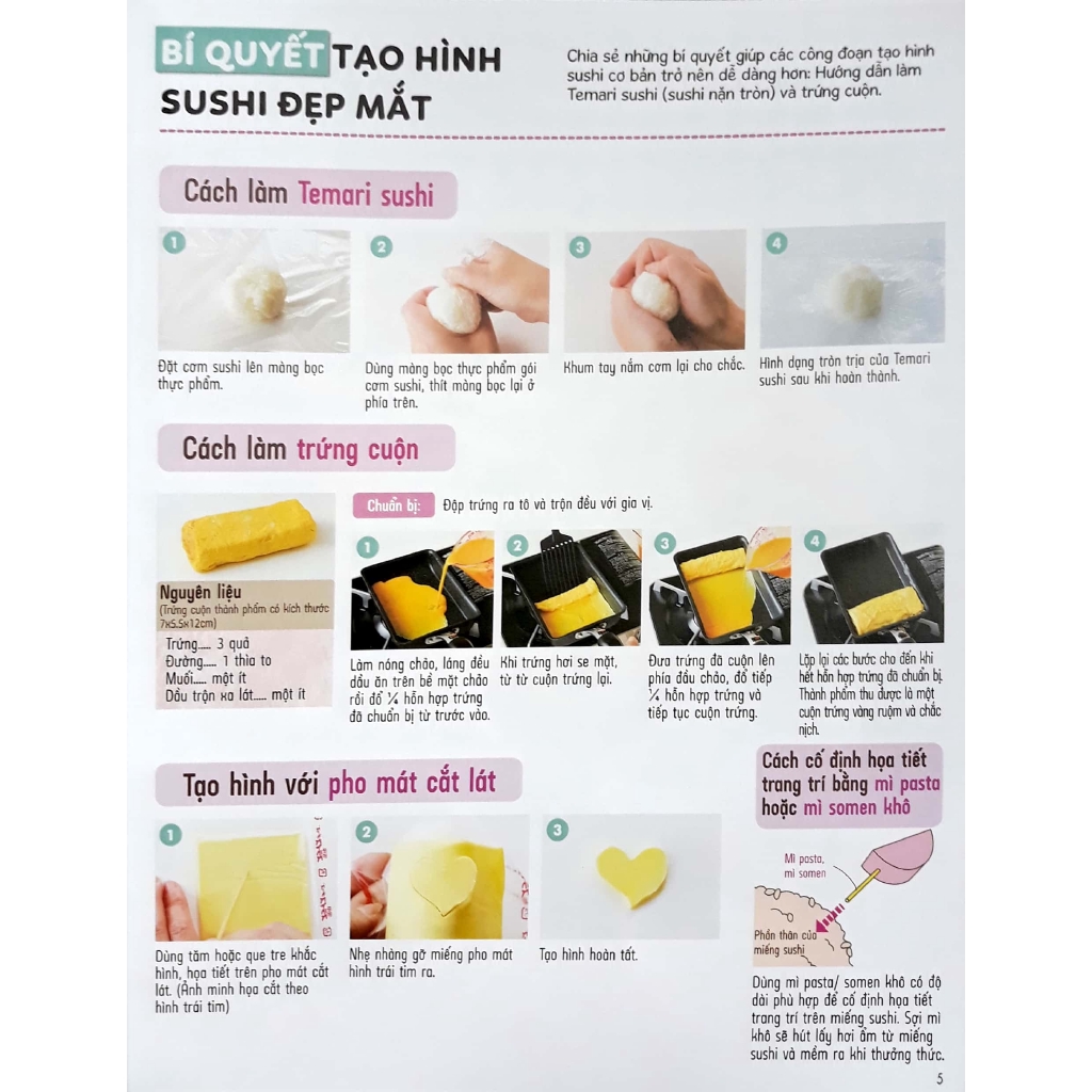 Sách - Căn Bếp Kẹo Ngọt - Sushi Kiểu Nhật &quot;Đốn Tim&quot; Bất Cứ Ai