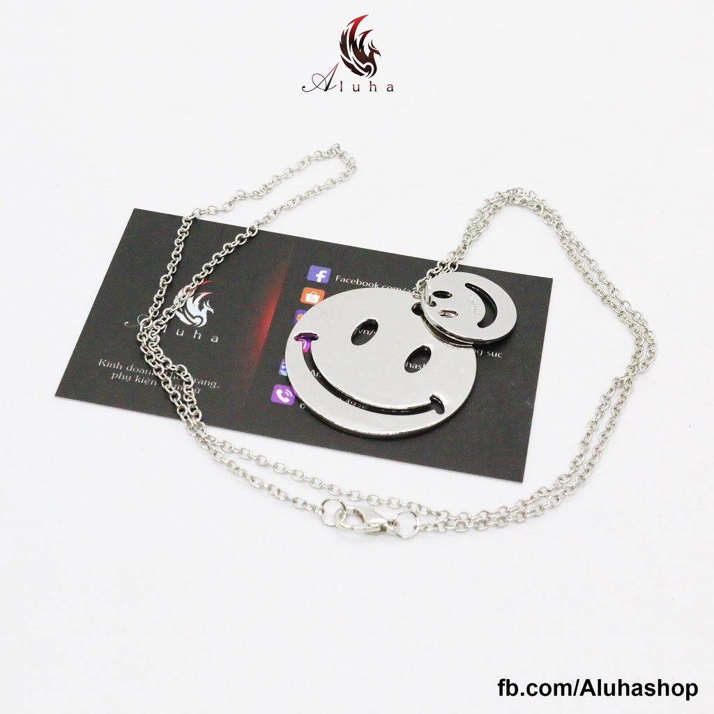 Dây chuyền hợp kim mạ mặt cười đơn giản dễ đeo cực hot năm nay phong cách HIPHOP - NL144 - Aluha