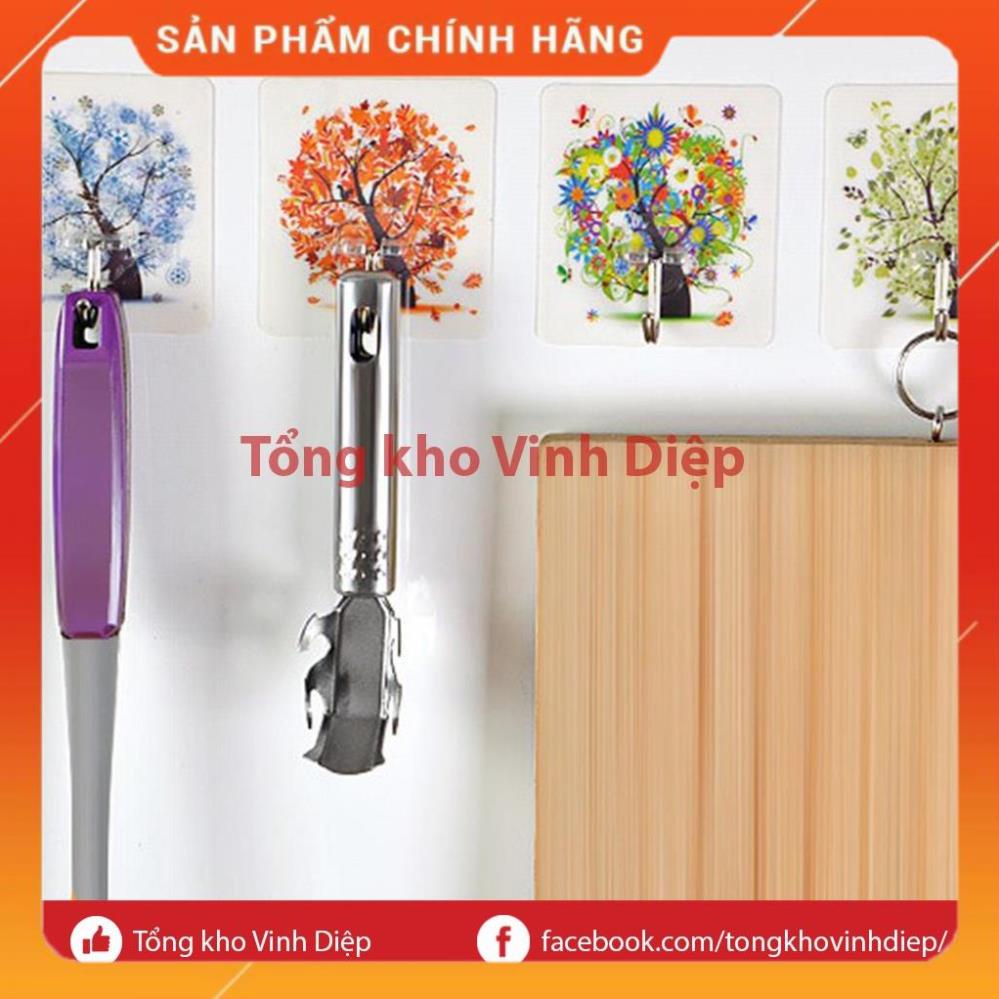 Móc dán tường phòng tắm, nhà bếp chịu lực tốt, họa tiết 3D