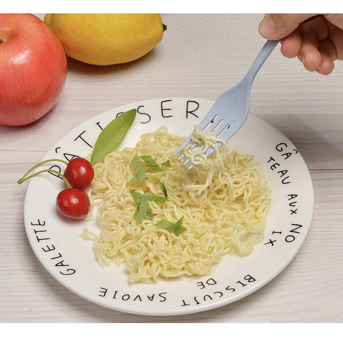 Bán Sỉ Bộ Thìa Đũa Dĩa LÚA MẠCH Ăn Trưa Văn Phòng - Bộ Muỗm Nĩa Cá Nhân (Có Hộp Giấy Đẹp Làm Quà Tặng) 1601