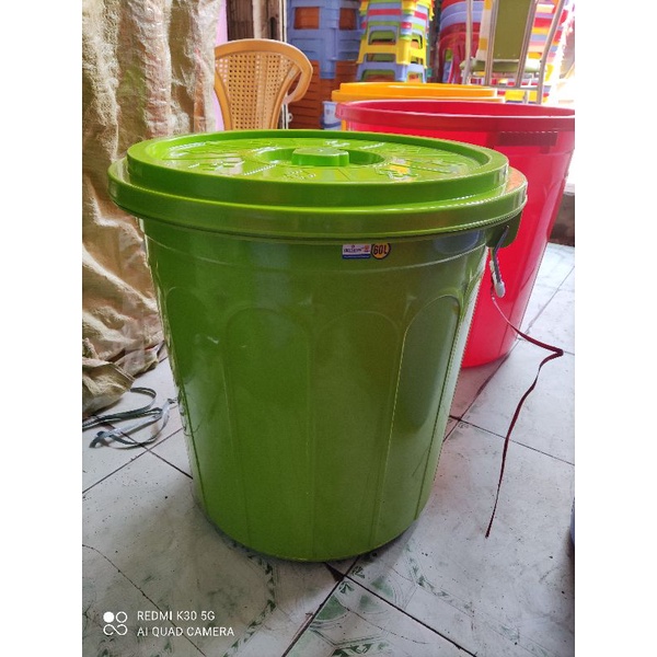 Thùng nhựa tròn 80 lít  có nắp cao cấp loại 1 (80 lít ,60 lít)