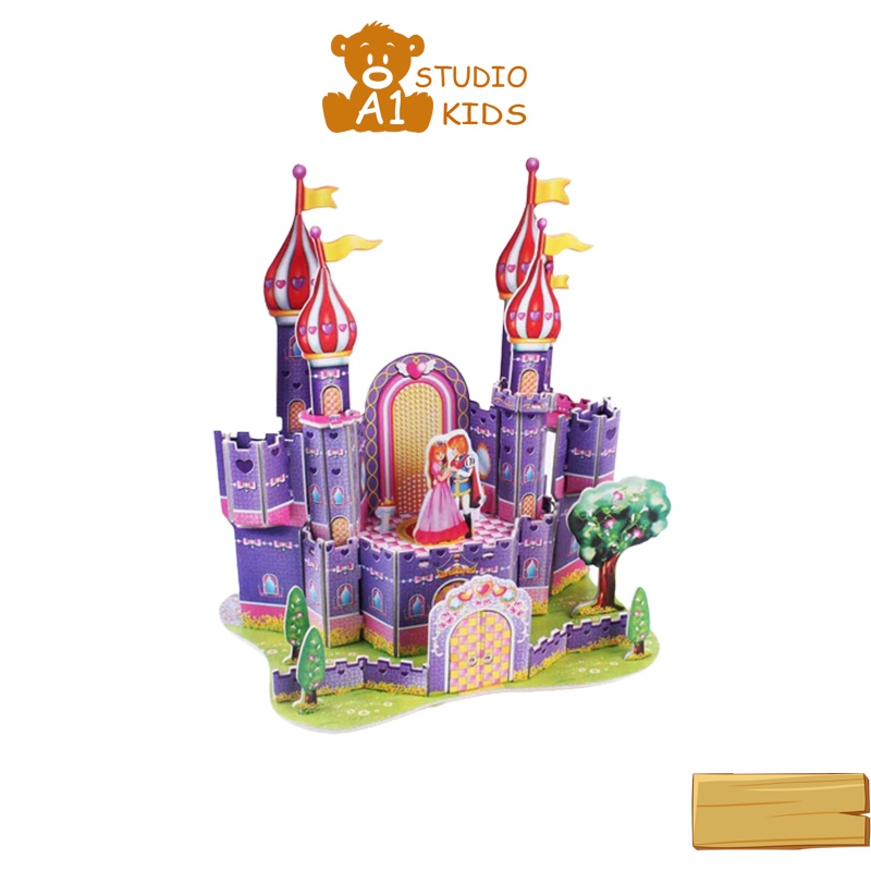Đồ chơi cho bé - Tranh ghép hình 3D sáng tạo hình ảnh sống động giúp bé phát triển tư duy A1Studiokids