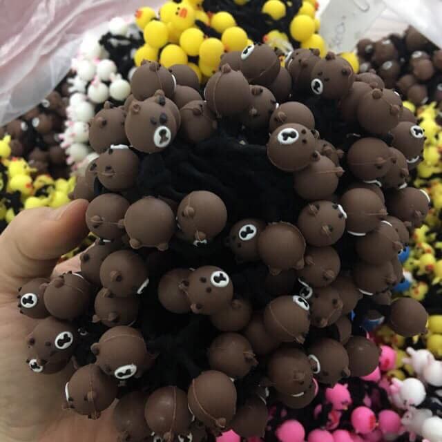 Buộc tóc hình thú (Sợi sóng nhỏ)
