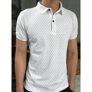 Áo phông nam chấm bi