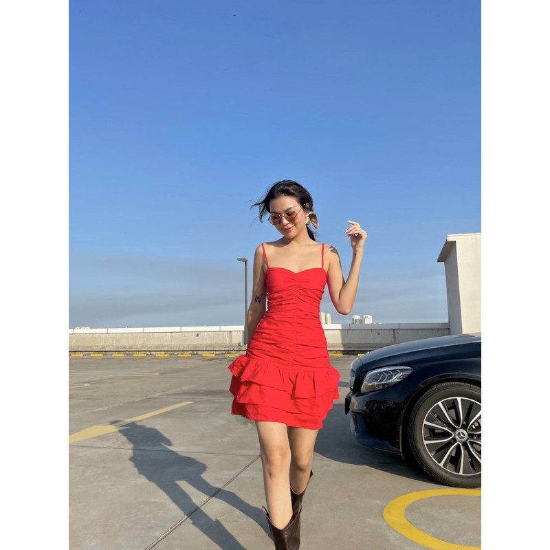 Đầm cotton thêu Macy