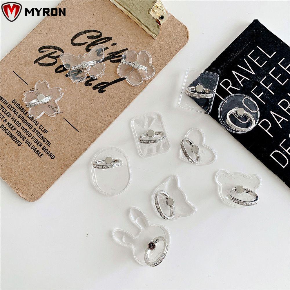 Nhẫn đỡ điện thoại xoay 360 độ siêu mỏng trong suốt đa năng tiện dụng