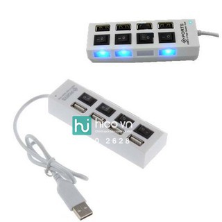 Bộ Chia 4 Cổng USB 4p Có Công Tắc Dễ Dàng Kết Nối Với Nhiều Nguồn Dữ Liệu(màu ngẫu nhiên)