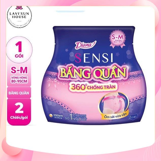 Băng vệ sinh ban đêm sensi dạng quần, vệ sinh chống tràn size S-M, M-L  2chiếc/gói