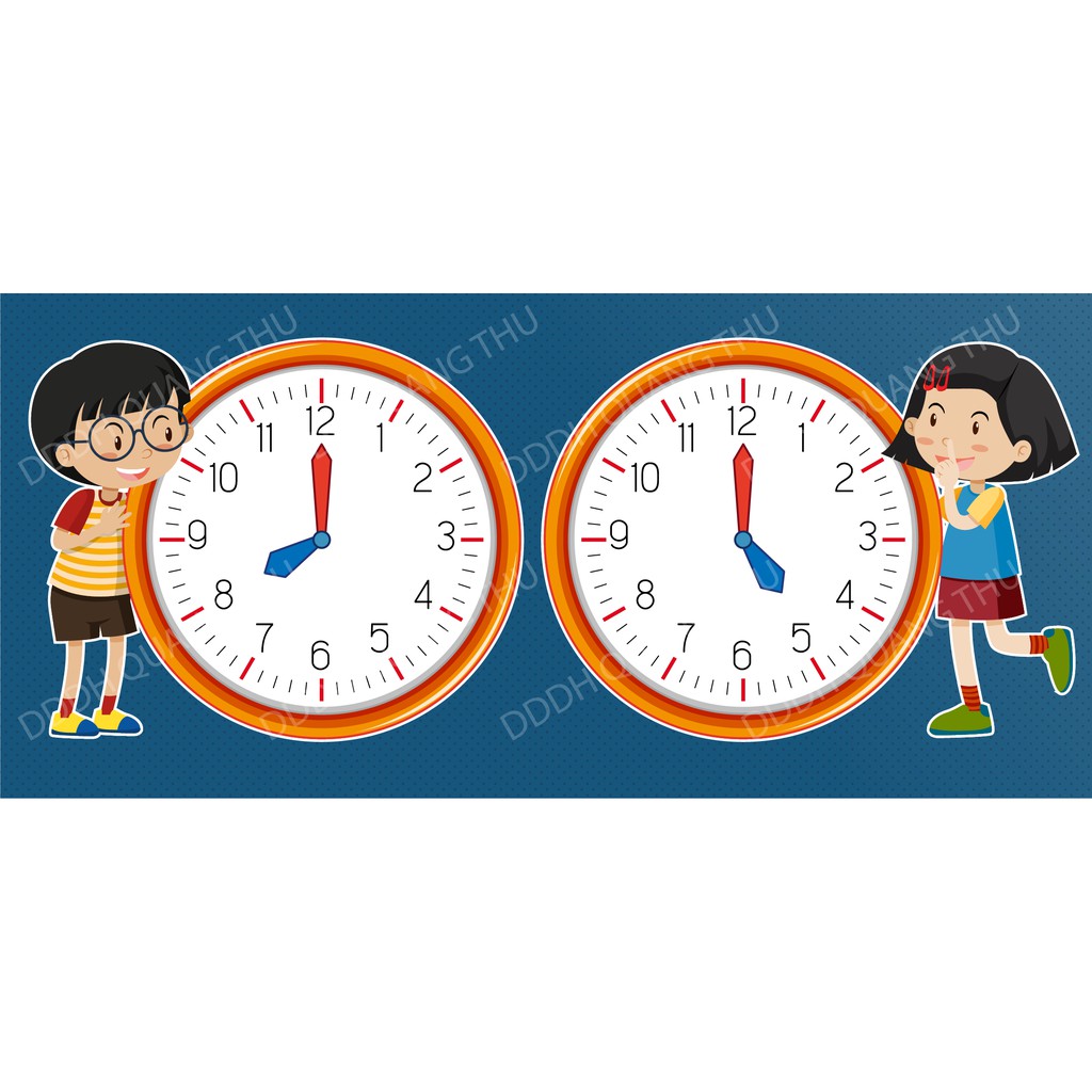 Đồng hồ xoay kim hình em bé