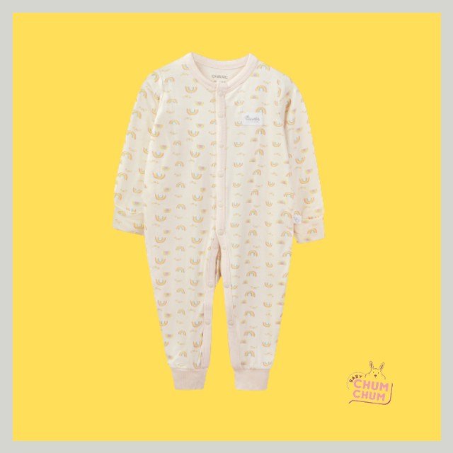 Body Cotton Dài Cho Bé Cúc Giữa Summer Be Chaang 0 - 6M Babychumchum