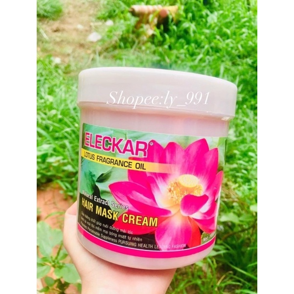 Kem dầu hấp -xã phục hồi tóc hoa sen 1000ml(Hủ Lớn)
