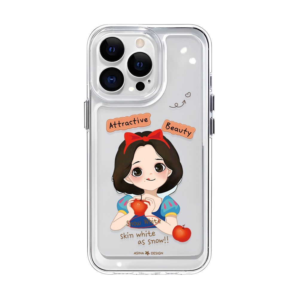 Ốp Điện Thoại Trong Suốt Hình Bạch Tuyết / Không Gian Cho iphone 14 Plus 11 13promax 12 7Plus X XS Max 7 8 SE 2020