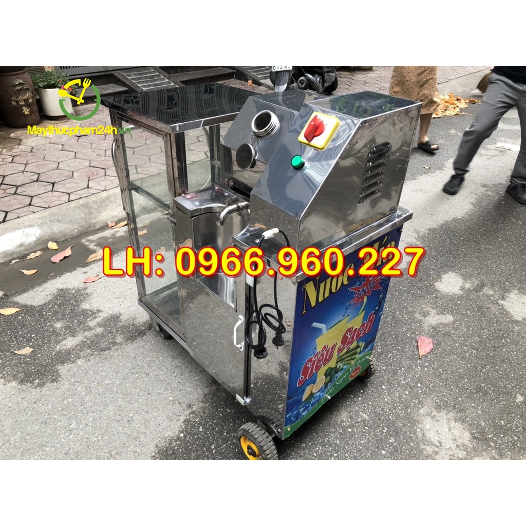 Máy ép mía tạo bọt, máy ép mía 1500W, ép chậm 1 lần là kiệt nước