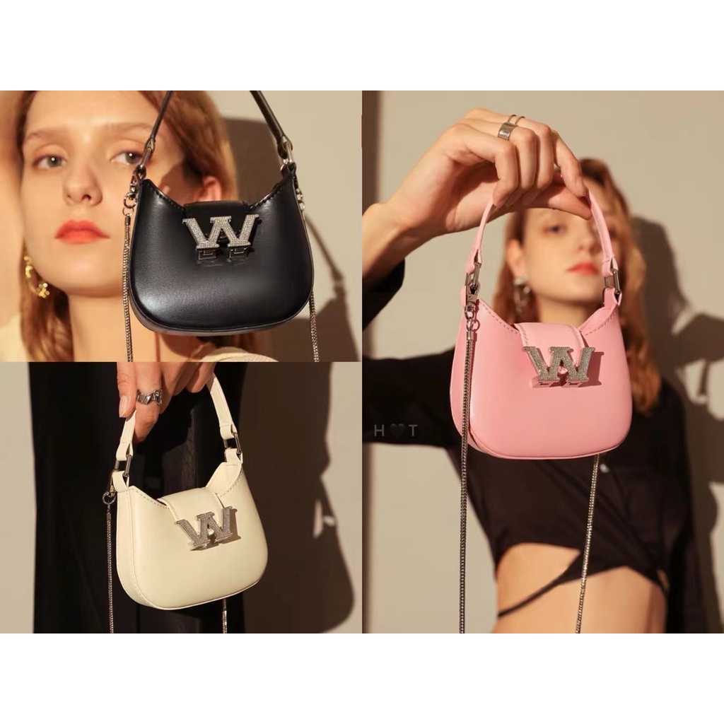 Túi Đeo Chéo Alexan wang Khoá Đá Nhỏ, Túi Xách Nữ Alex Wang Đá Đeo Vai Thời Trang,