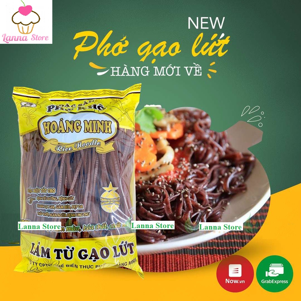 [ Ăn kiêng ] Bún gạo lứt giảm cân - Phở gạo lứt - Miến khoai lang - Miến sợi rút eat clean thực dưỡng Hoàng Minh