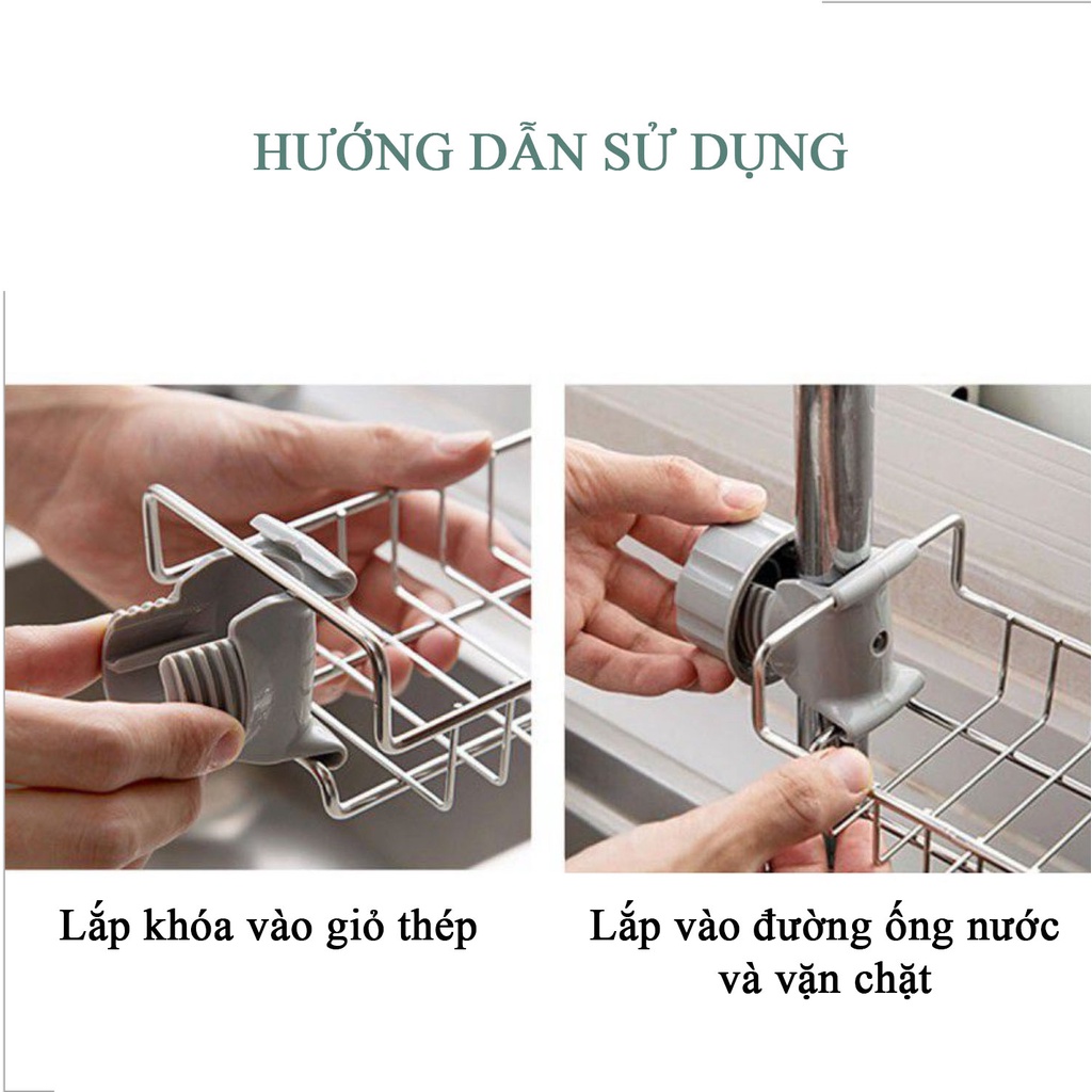 Giá treo bồn rửa bát inox 304, không rỉ sét, dễ lắp đặt, kệ để đồ bếp, HVL TEA