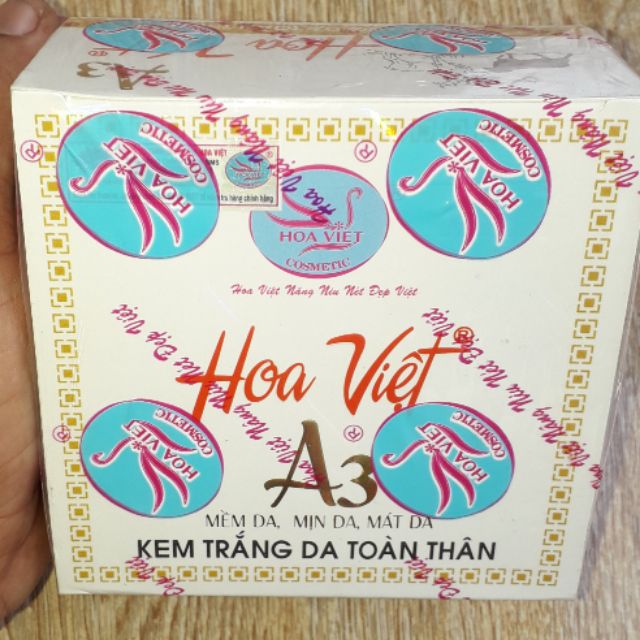 Một hộp Kem dưỡng trắng toàn thân A3 Hoa Việt_130g_Chính Hãng