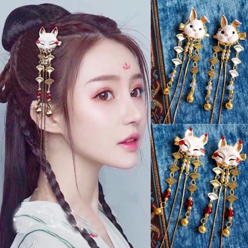 Kẹp cáo hồ ly tua phong cách Nhật Bản
