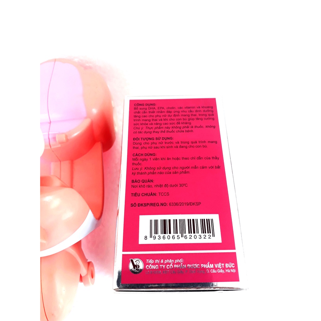 Viên uống bổ bầu PreIQ, giúp bổ sung DHA, EPA các Vitamin và khoáng chất cần thiết cho phụ nữ mang thai và cho con bú