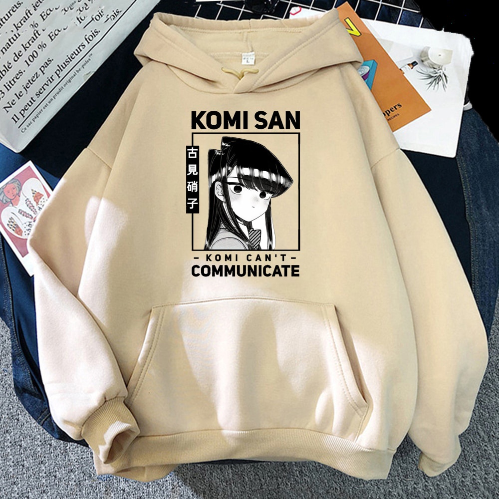 Bông Tai Kẹp Hoạt Hình Komi Không Thể Giao Tiếp Khoác Hoodie Nam Dạo Phố Shouko Komi omi-San Wa Comyushou Desu Cao Cấp