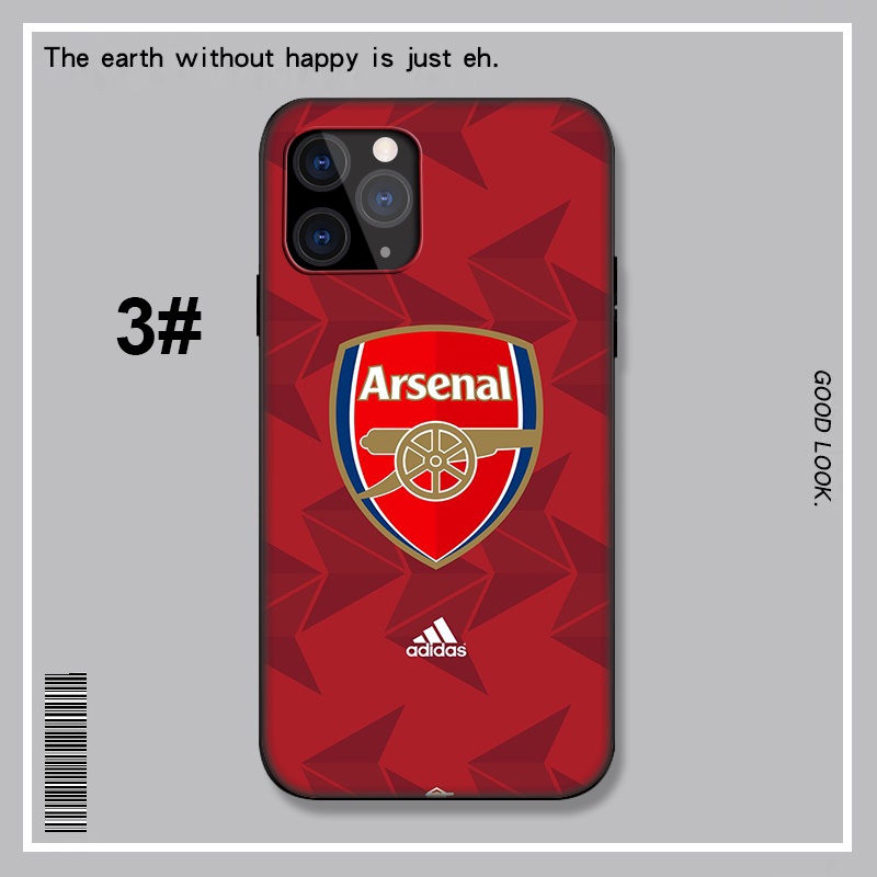 Ốp điện thoại mềm in hình logo đội bóng Arsenal LU135 thích hợp cho iPhone XR X Xs Max 7 8 6s 6 Plus 7+ 8+ 5 5s SE 2020