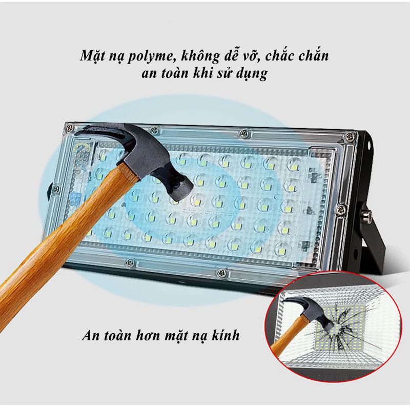 Đèn Led Pha 50W ngoài trời tiết kiệm điện 220V ĐÈN DUY THẮNG